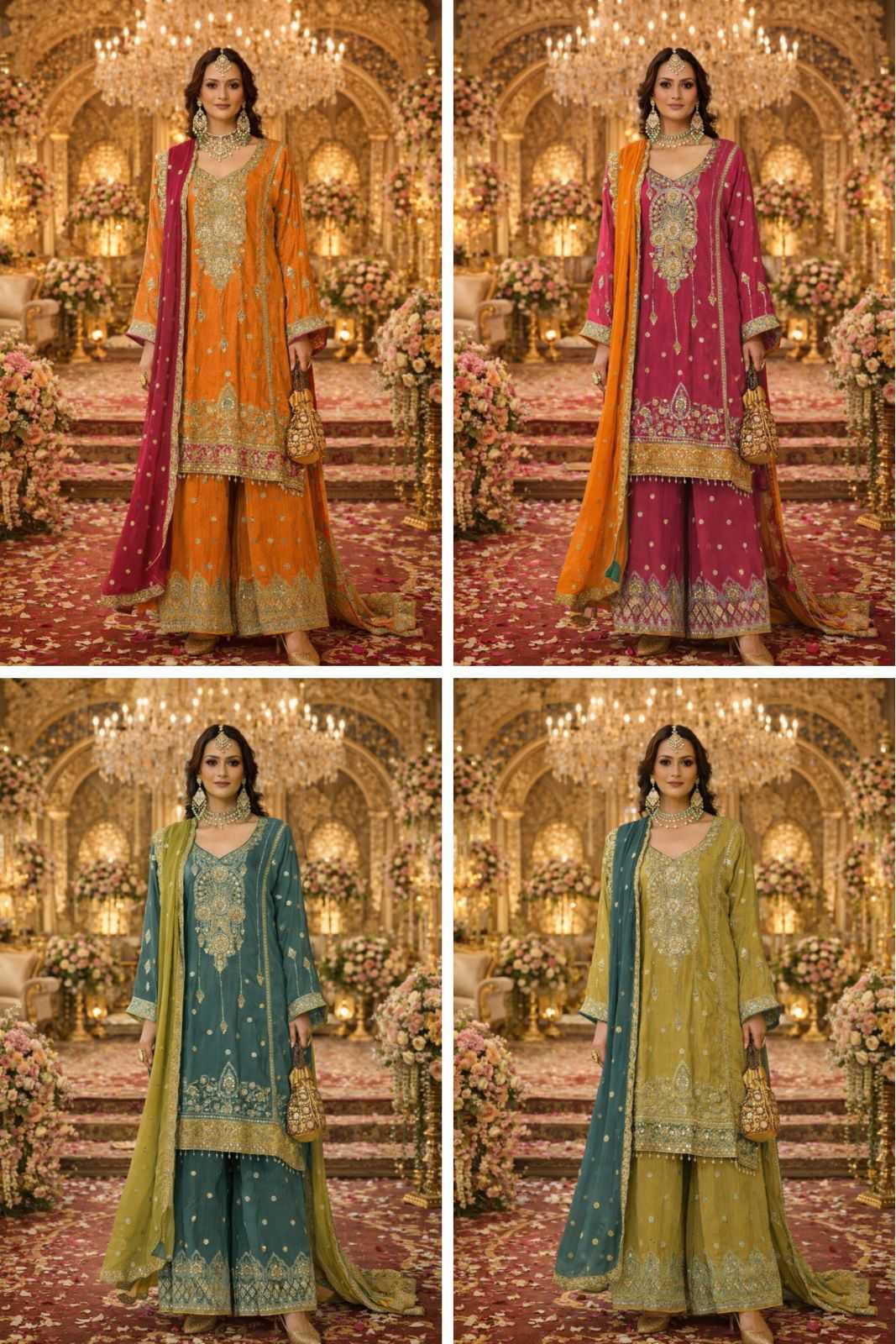 YNF Wholesale Chinon Semi Stitched Suits KESH745 1311 | Surat Manufacturer