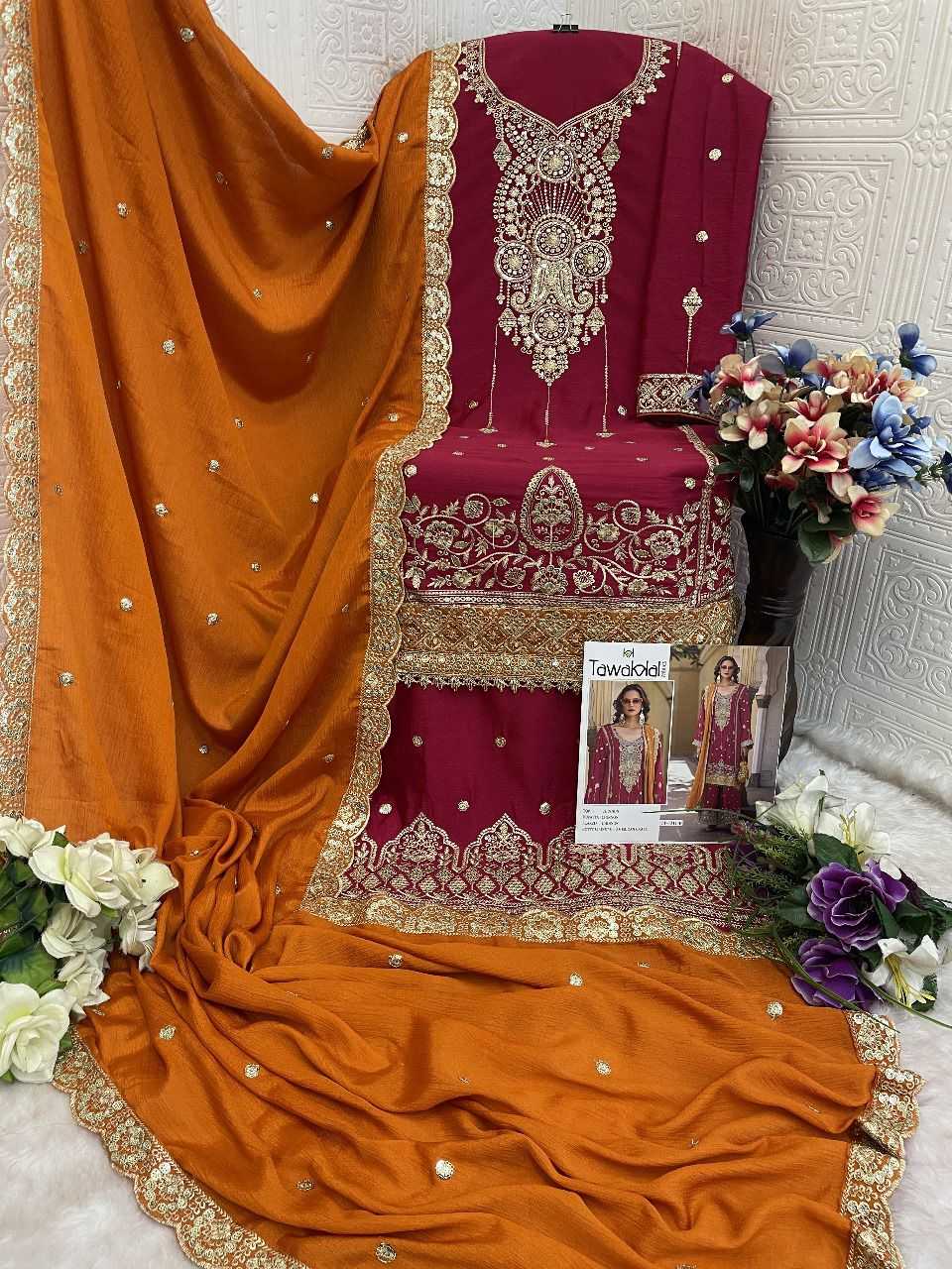 YNF Wholesale Chinon Semi Stitched Suits KESH745 1311 | Surat Manufacturer