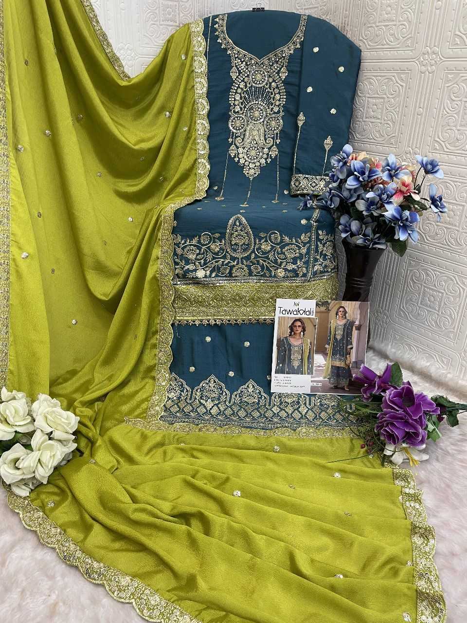 YNF Wholesale Chinon Semi Stitched Suits KESH745 1311 | Surat Manufacturer