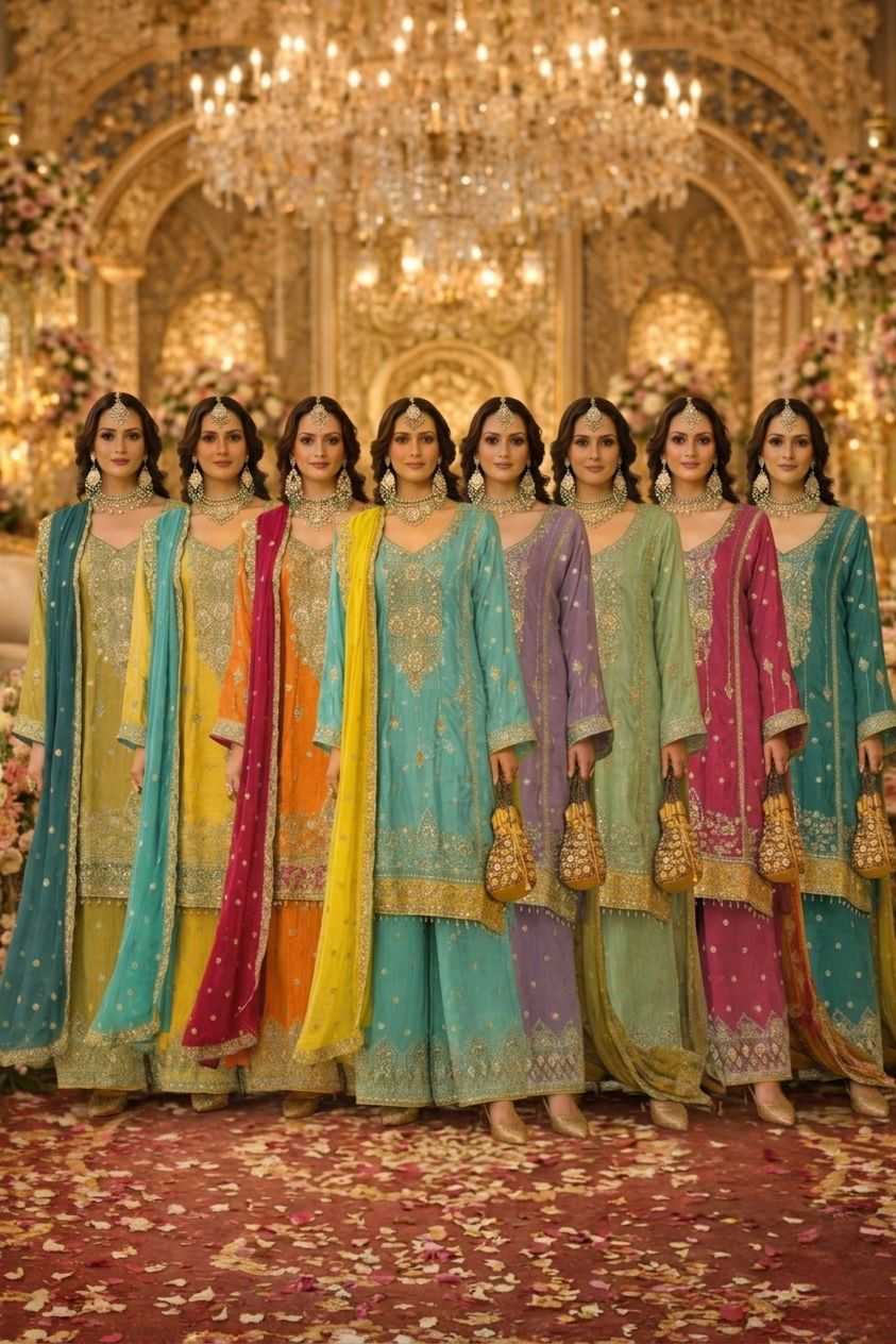 YNF Wholesale Chinon Semi Stitched Suits KESH745 1311 | Surat Manufacturer