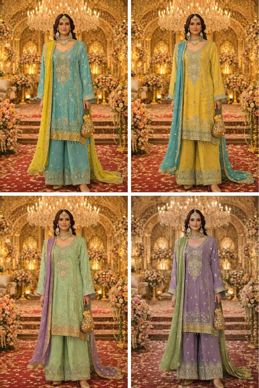 YNF Wholesale Chinon Semi Stitched Suits KESH745 1311 | Surat Manufacturer