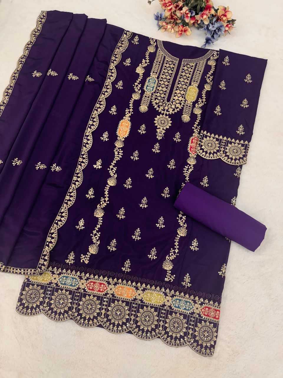 YNF Wholesale Chinon Designer Suits KESH745 1898-99-1900 | Surat Manufacturer