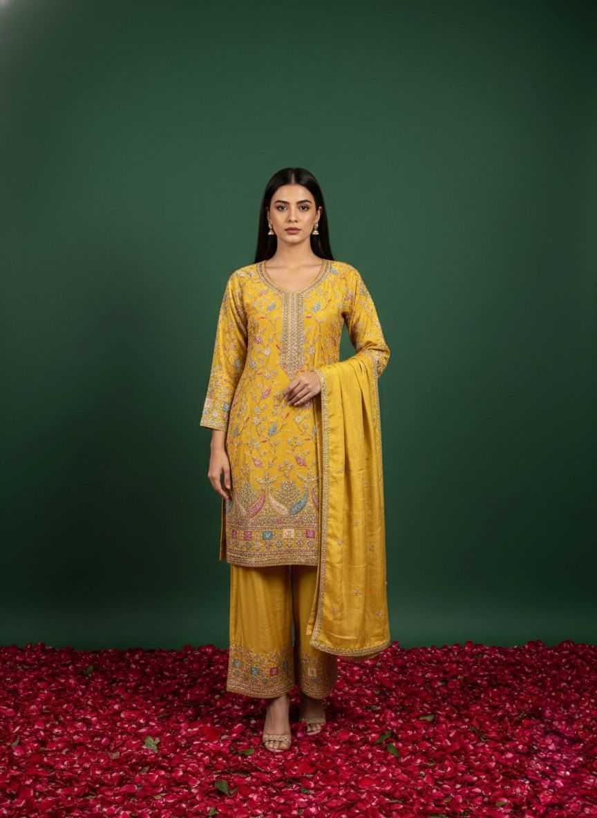 YNF Wholesale Chinon Semi Stitched Suits KESH745 5103 | Surat Manufacturer