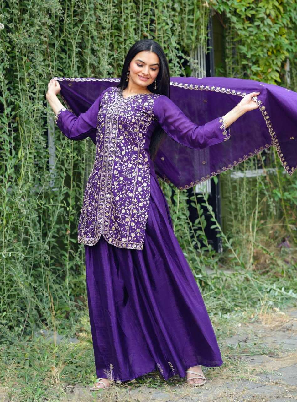YNF Wholesale Chinon Sharara Salwar Suits RIN232 54 | Surat Manufacturer