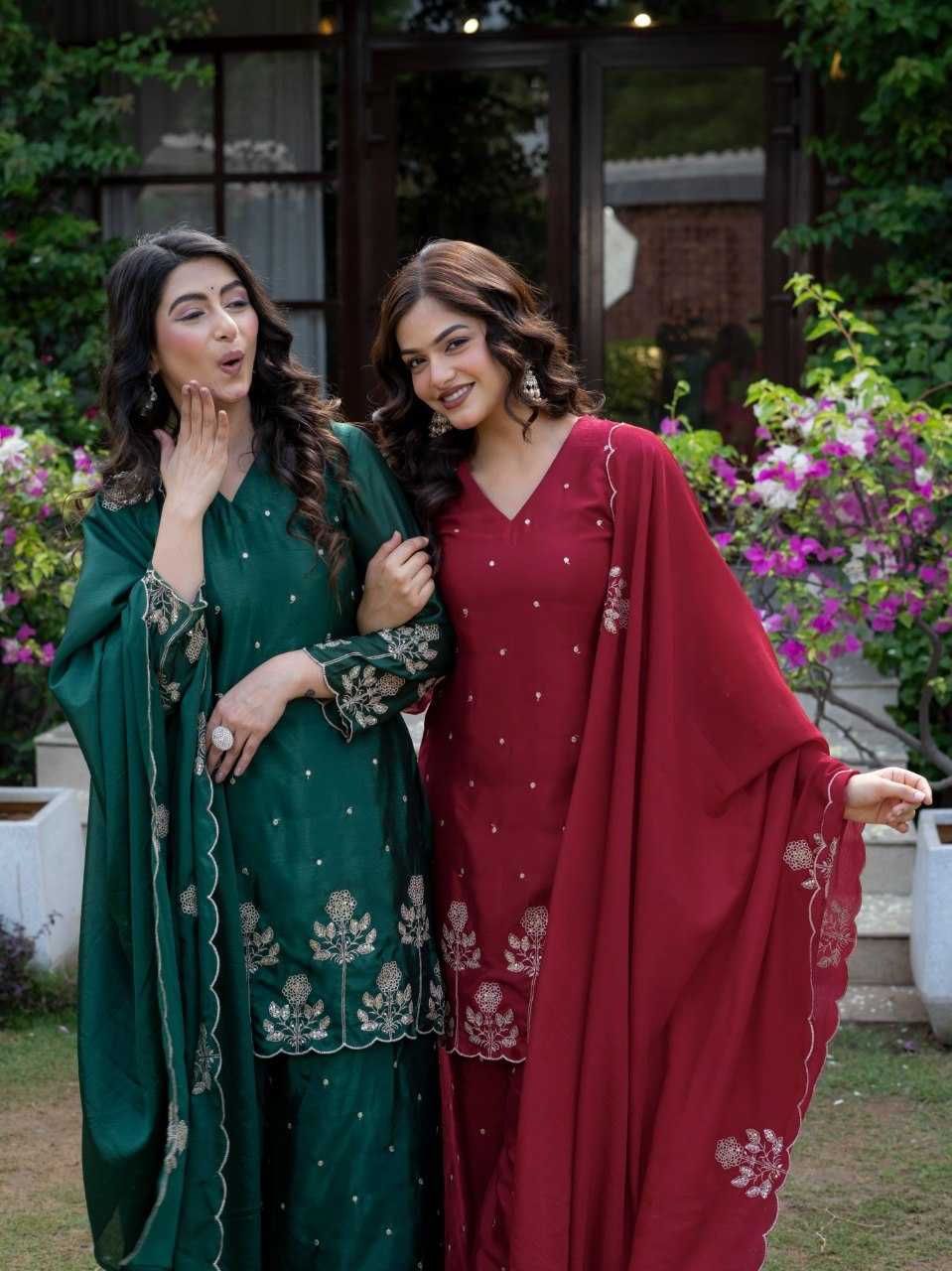 YNF Wholesale Chinon Silk Ladies Suits KESH522 KR-125 | Surat Manufacturer