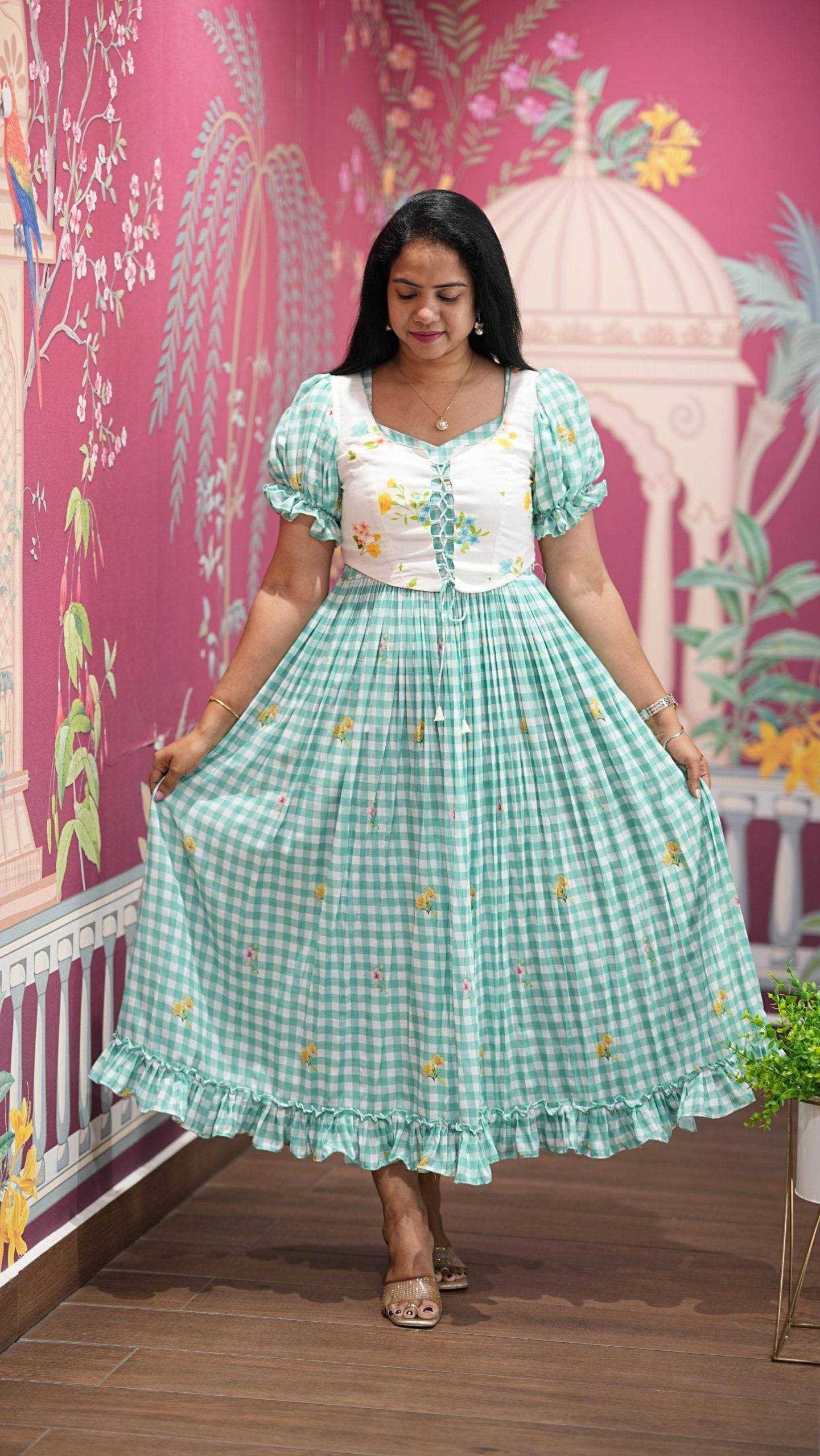 YNF Wholesale Cotton Maxi Dresses KESH210 2722 | Surat Manufacturer