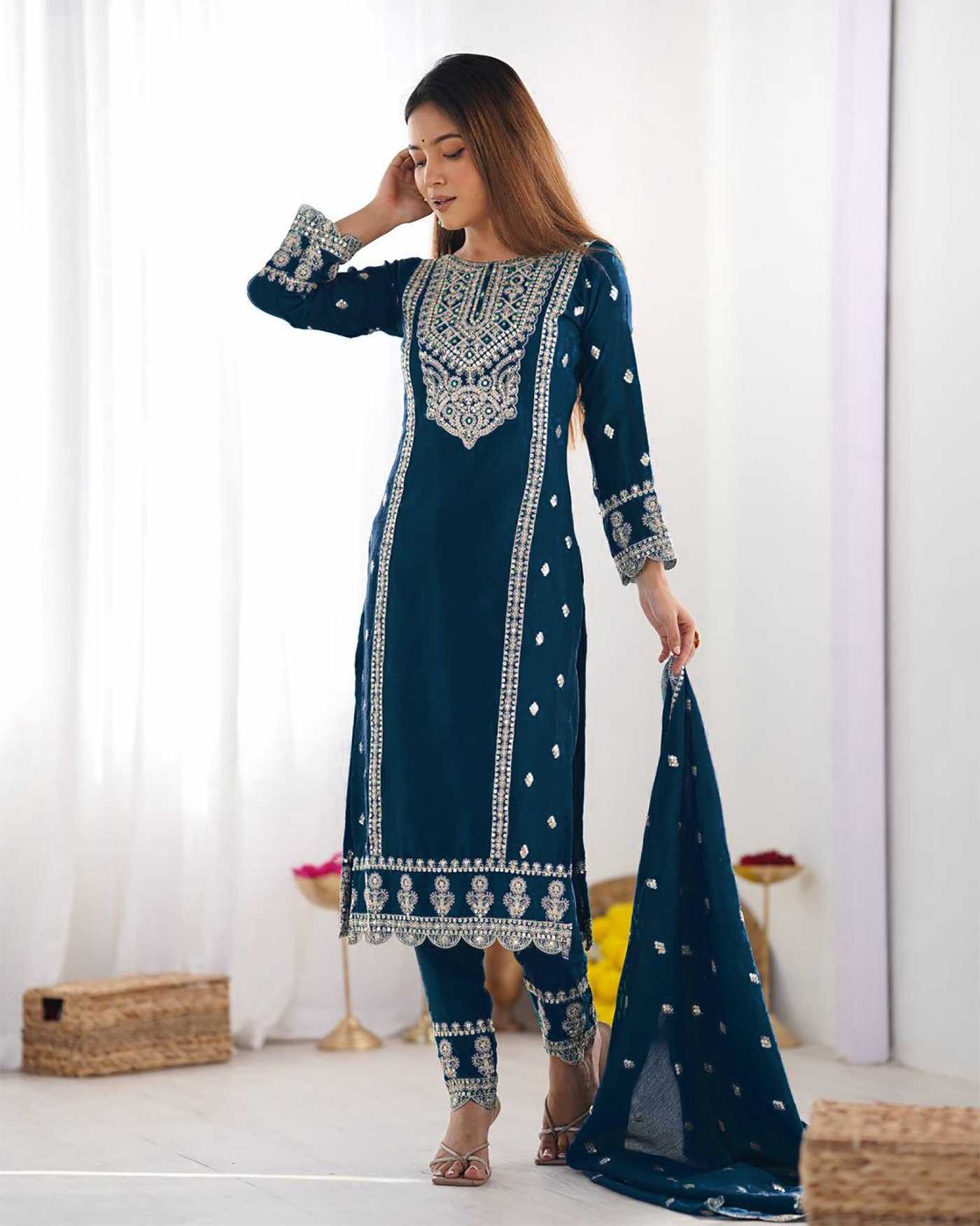 YNF Wholesale Cotton Designer Kurtis KESH334 44 | Surat Manufacturer