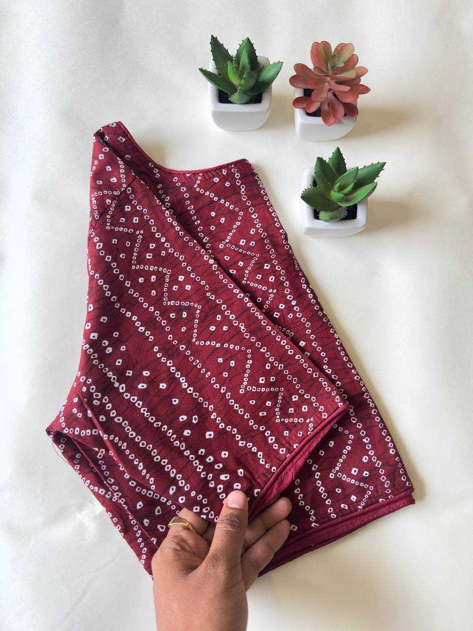 YNF Wholesale Cotton Blouse KESH437 Pure Bandhani | Surat Manufacturer