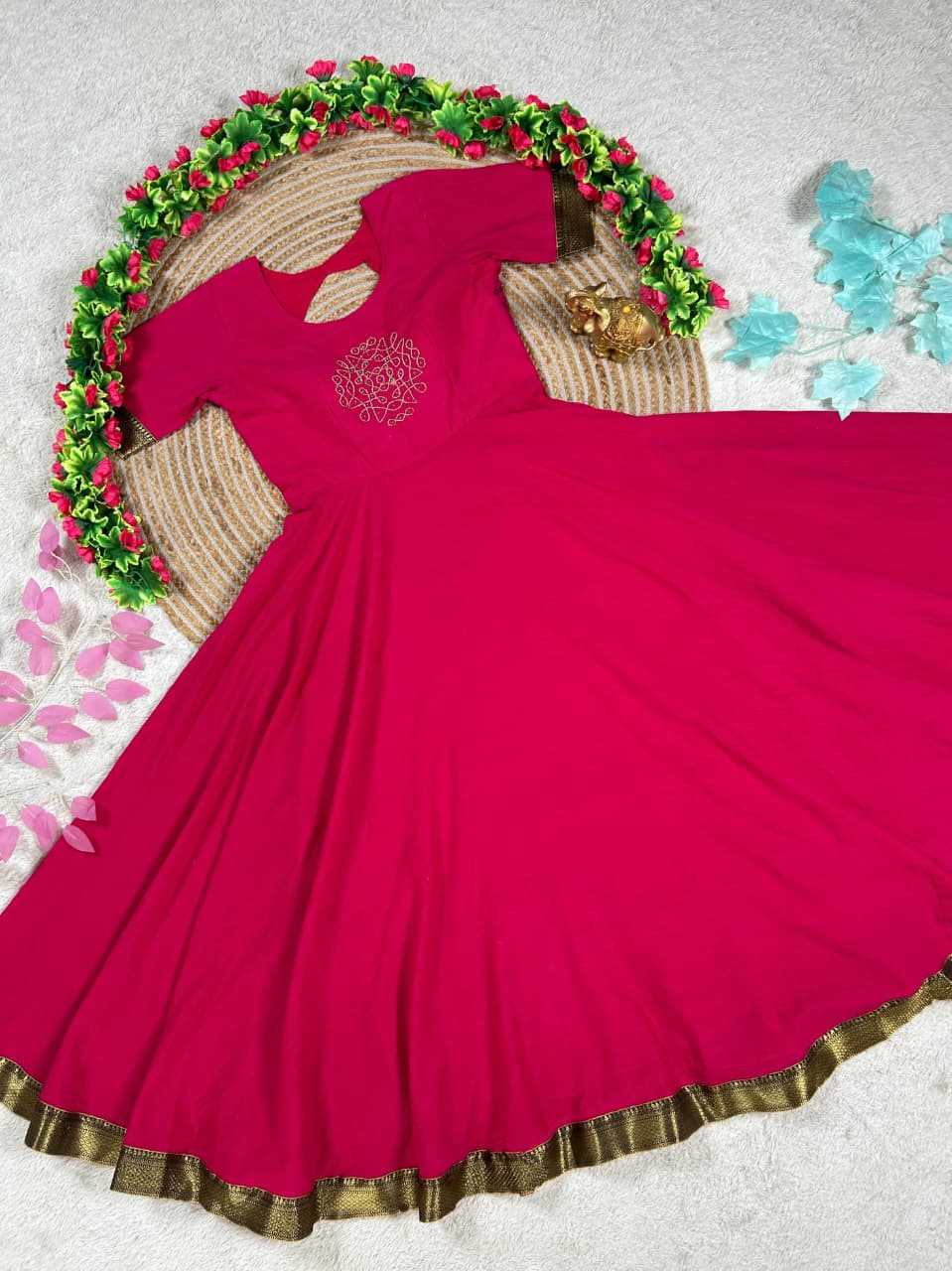 YNF Wholesale Cotton Anarkali Gown KESH505 Inch | Surat Manufacturer