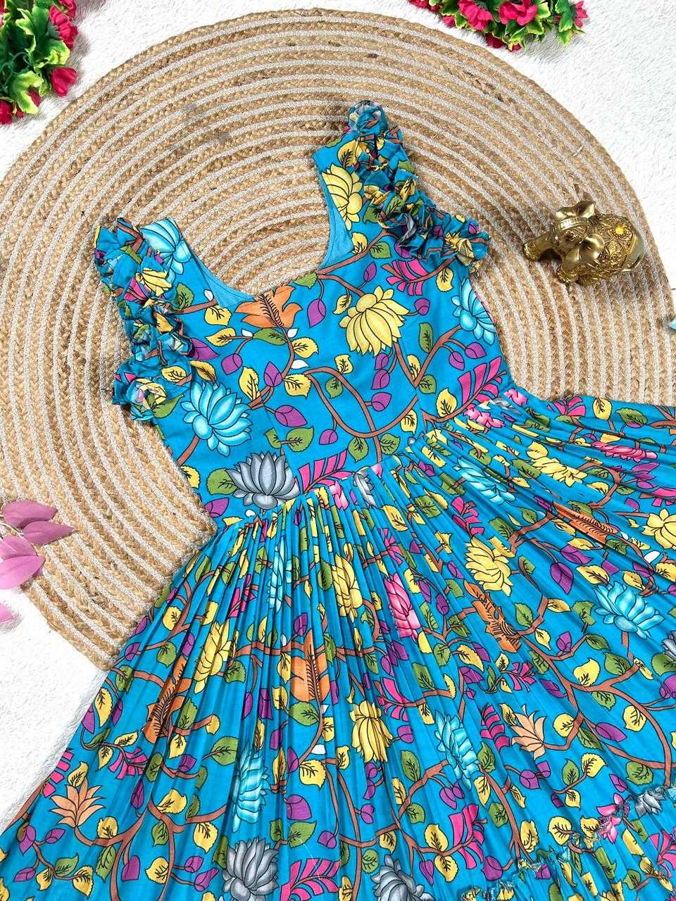 YNF Wholesale Cotton Midi Dresses KESH505 Mul | Surat Manufacturer