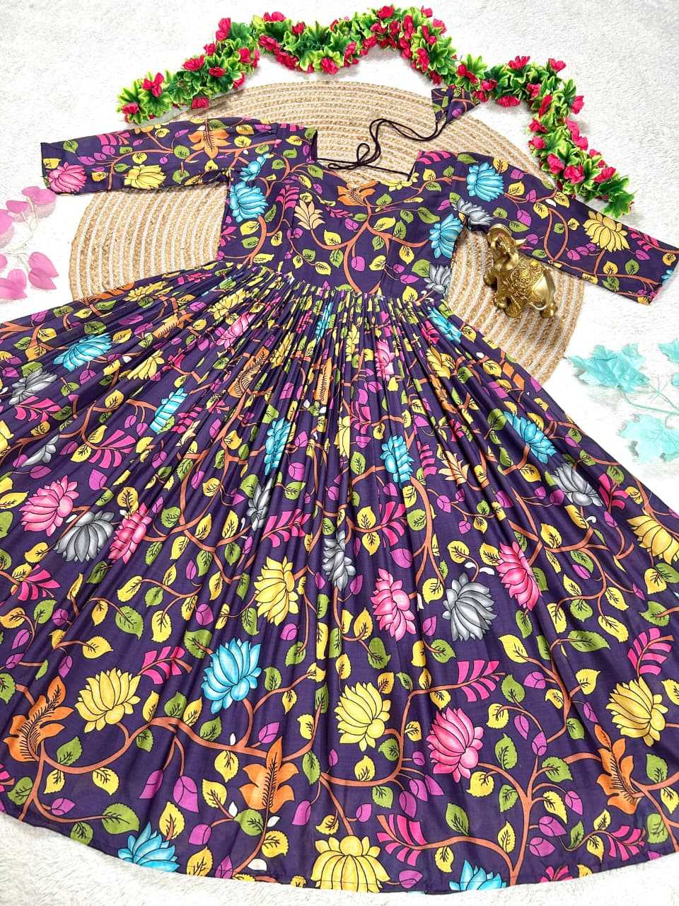 YNF Wholesale Cotton Midi Dresses KESH505 Mul | Surat Manufacturer