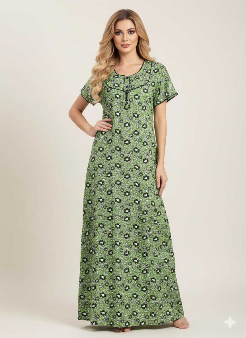YNF Wholesale Cotton Night Wear KESH585 cotton night gowns | Surat Manufacturer