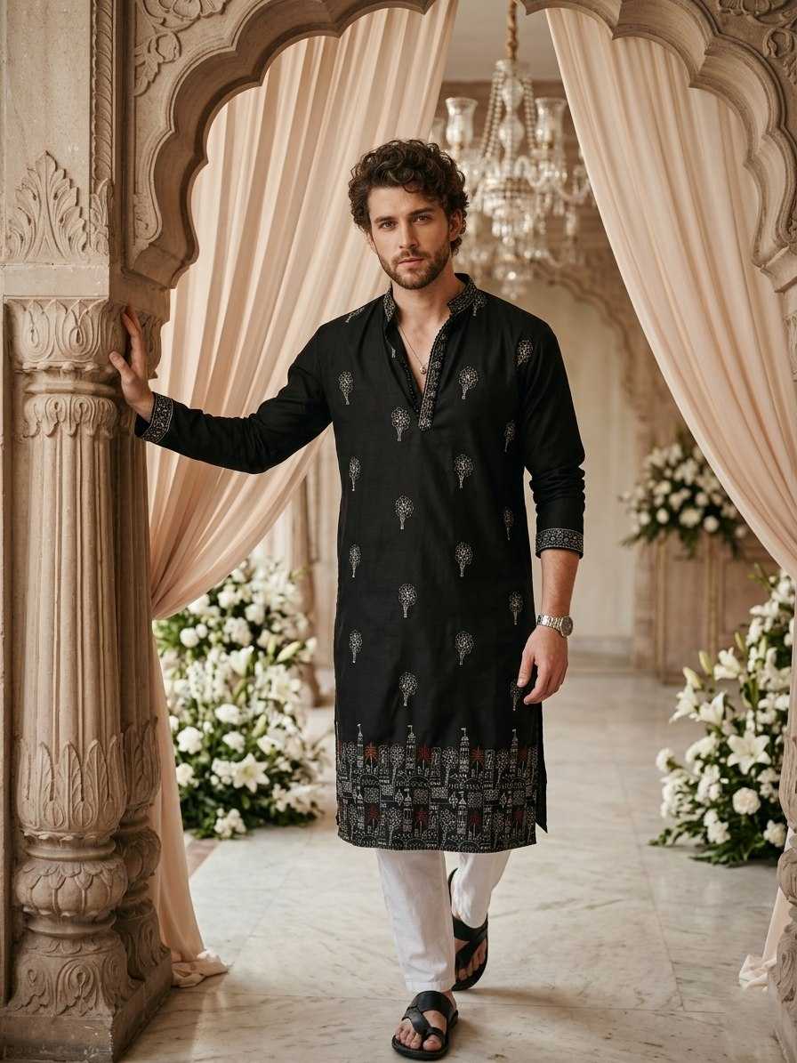 YNF Wholesale Cotton Mens Kurtas KESH659 Pushpa3 | Surat Manufacturer