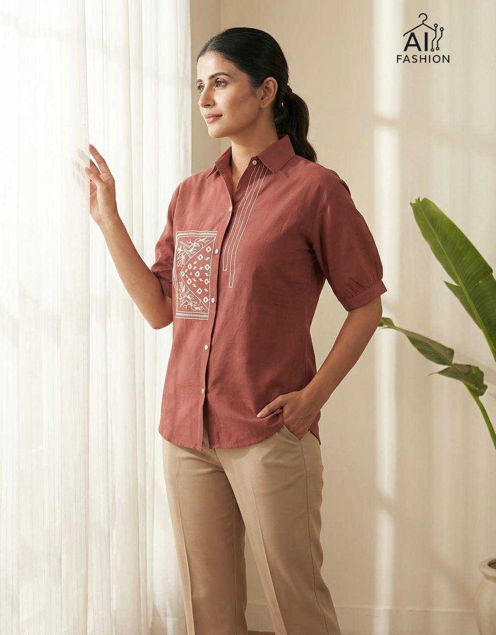 YNF Wholesale Cotton Women Shirts RIN125 Classy | Surat Manufacturer
