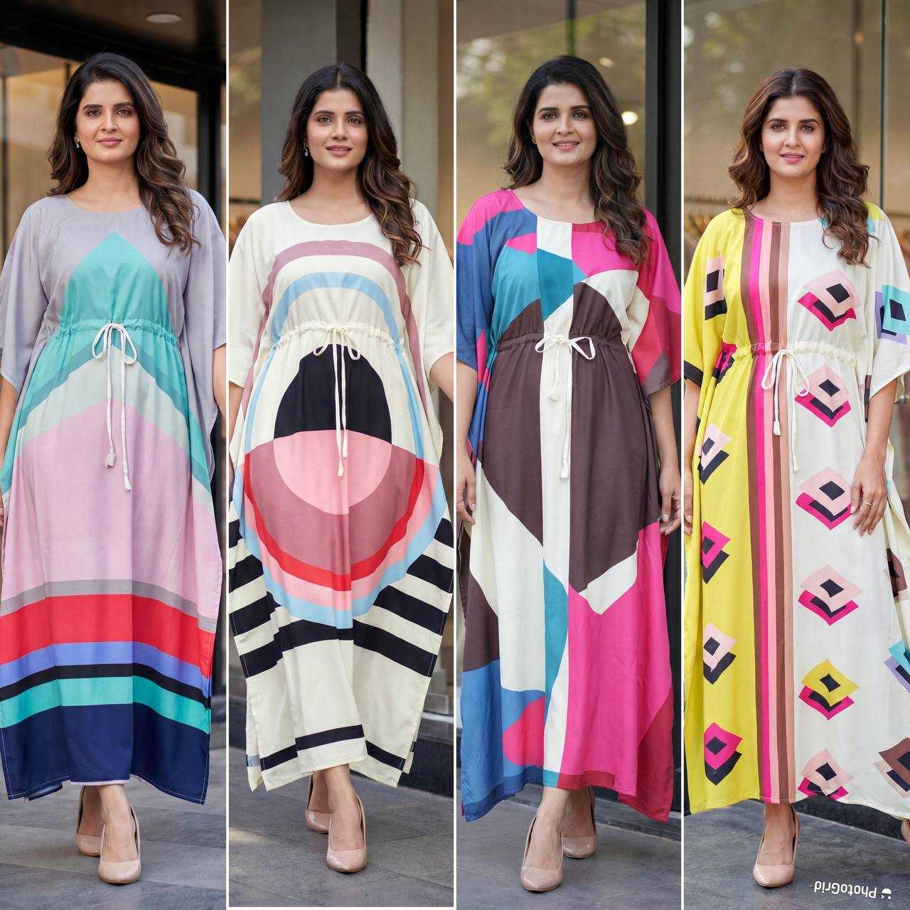 YNF Wholesale Crepe Kaftans KESH521 7 | Surat Manufacturer
