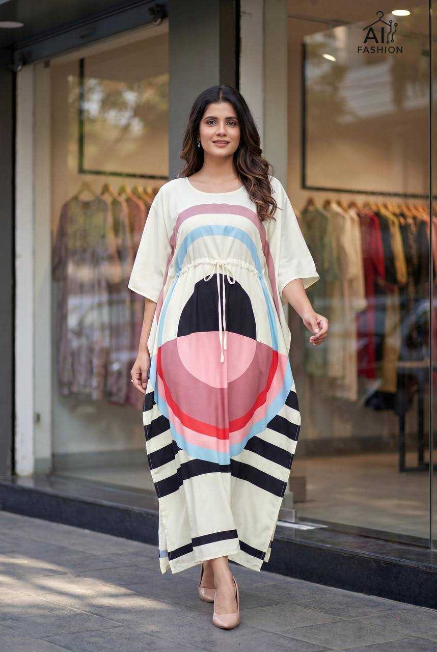 YNF Wholesale Crepe Kaftans KESH521 7 | Surat Manufacturer
