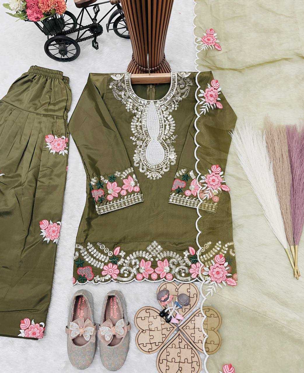 YNF Wholesale Crepe Kids Top & Pant RIN234 245 | Surat Manufacturer