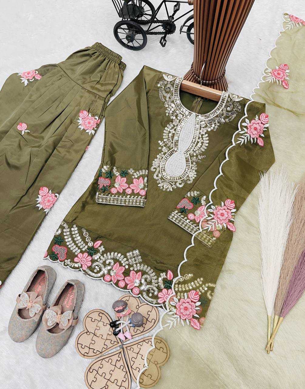 YNF Wholesale Crepe Kids Top & Pant RIN234 245 | Surat Manufacturer
