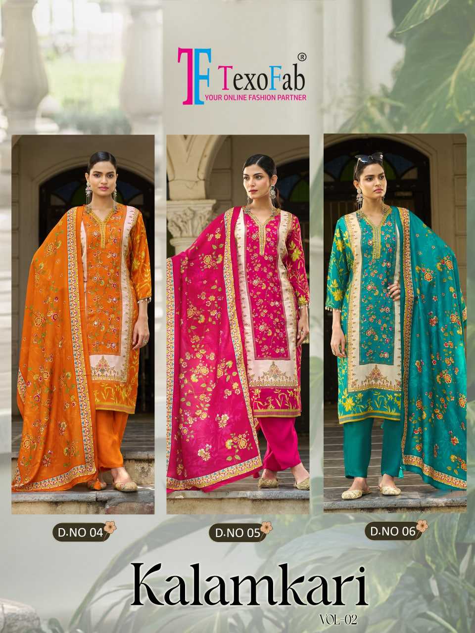 YNF Wholesale Crepe Silk Ladies Silk Suit KESH448 Kalamkari Vol-02 | Surat Manufacturer