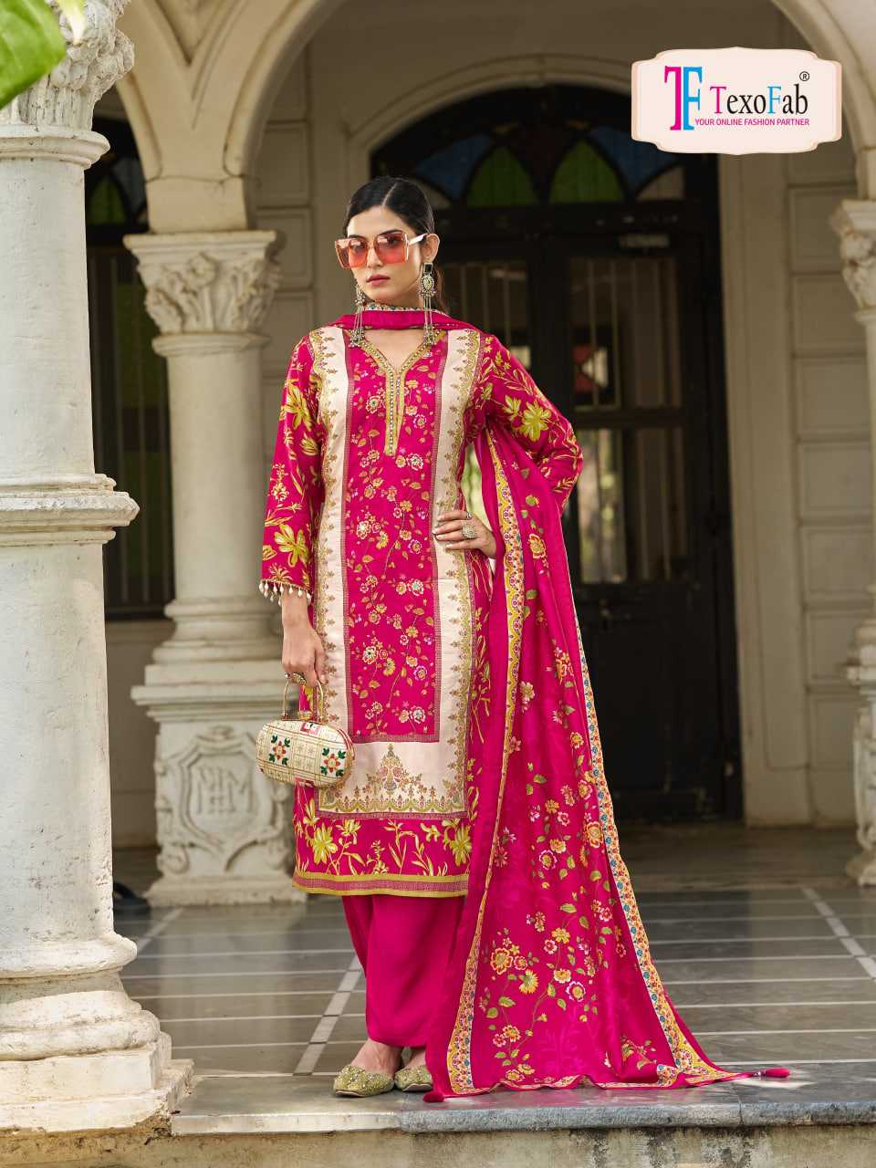 YNF Wholesale Crepe Silk Ladies Silk Suit KESH448 Kalamkari Vol-02 | Surat Manufacturer