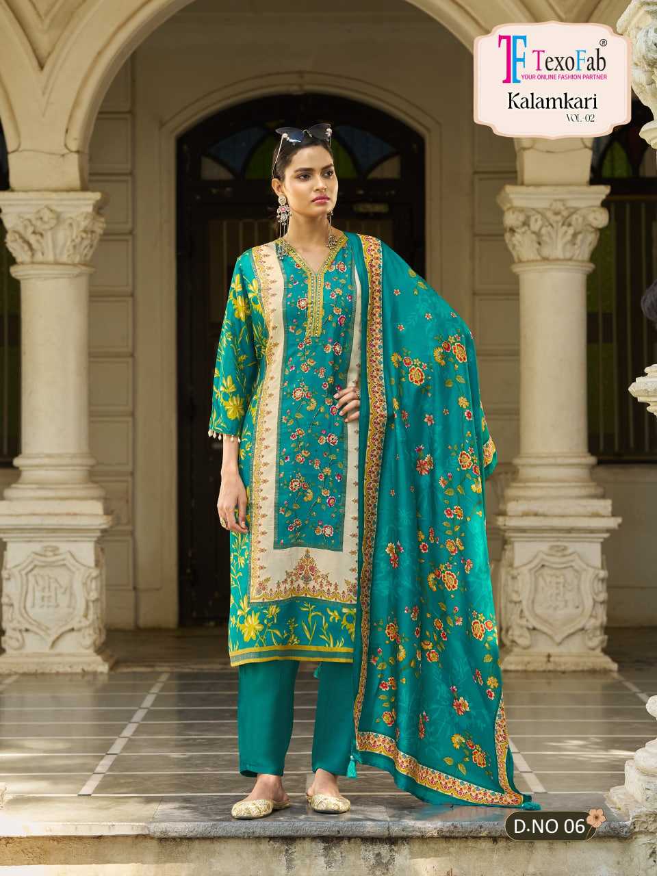 YNF Wholesale Crepe Silk Ladies Silk Suit KESH448 Kalamkari Vol-02 | Surat Manufacturer
