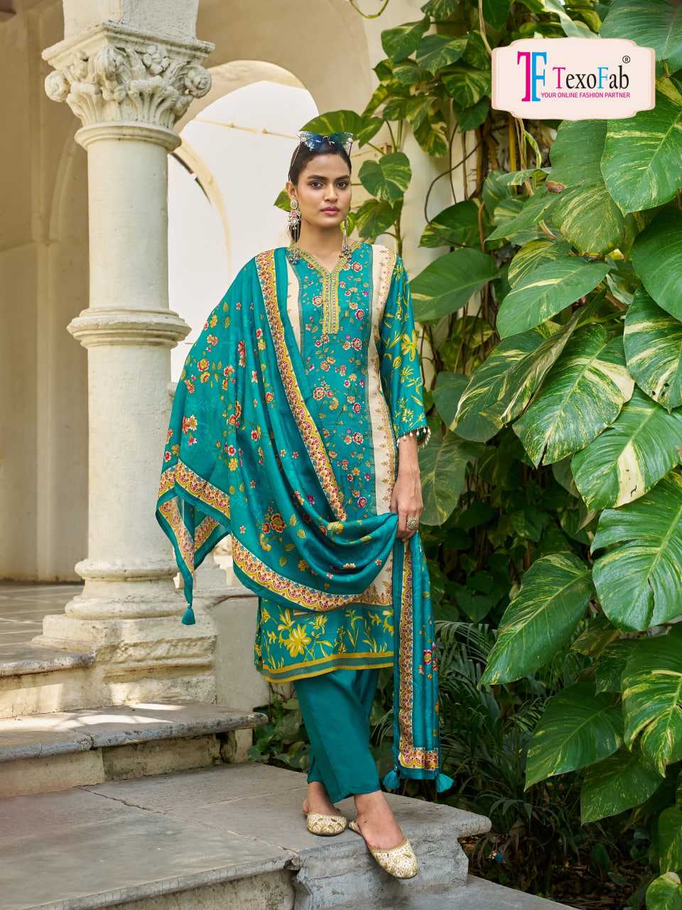 YNF Wholesale Crepe Silk Ladies Silk Suit KESH448 Kalamkari Vol-02 | Surat Manufacturer