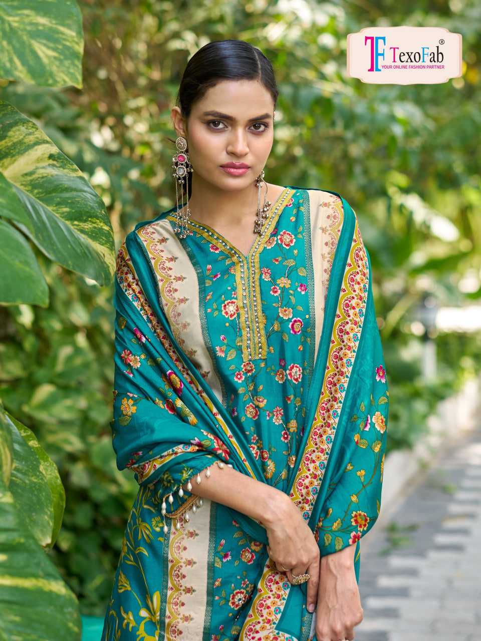 YNF Wholesale Crepe Silk Ladies Silk Suit KESH448 Kalamkari Vol-02 | Surat Manufacturer