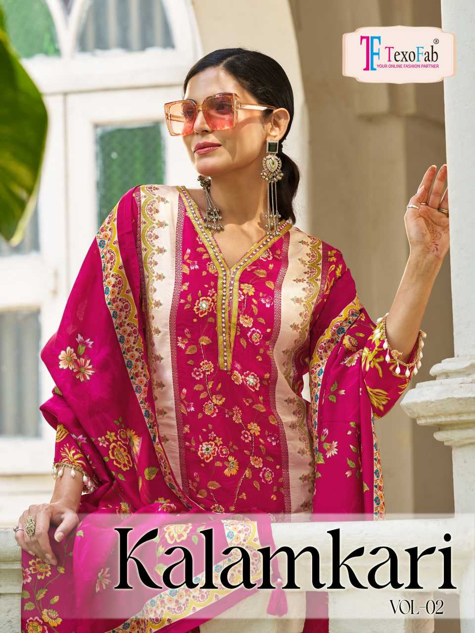 YNF Wholesale Crepe Silk Ladies Silk Suit KESH448 Kalamkari Vol-02 | Surat Manufacturer