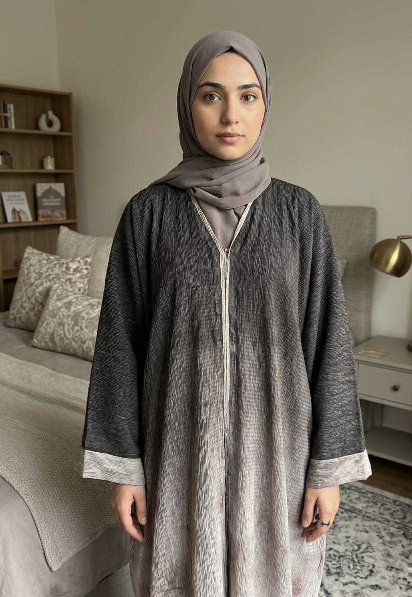 YNF Wholesale Crush Silk Abaya KESH135 103 | Surat Manufacturer