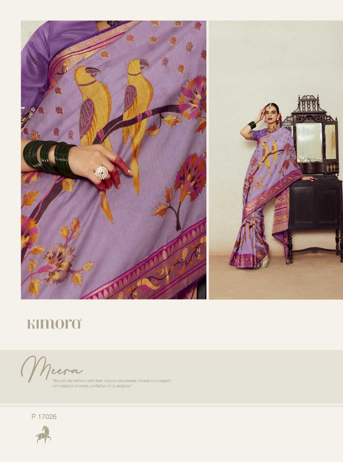 YNF Wholesale Fancy Designer Sarees KESH113 Kimora Meera Vol-14 | Surat Manufacturer