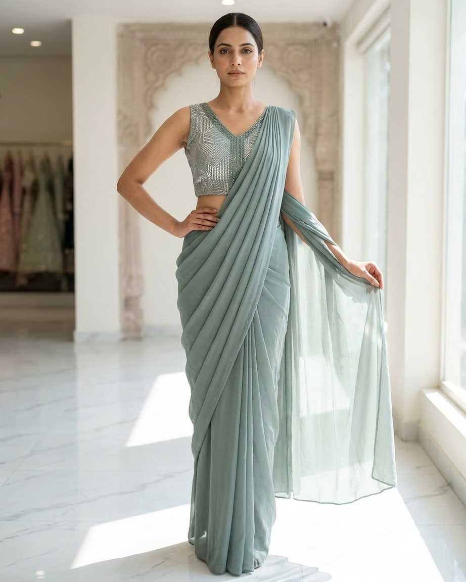 YNF Wholesale Fancy Ready To Wear Sarees KESH579 A4 | Surat Manufacturer