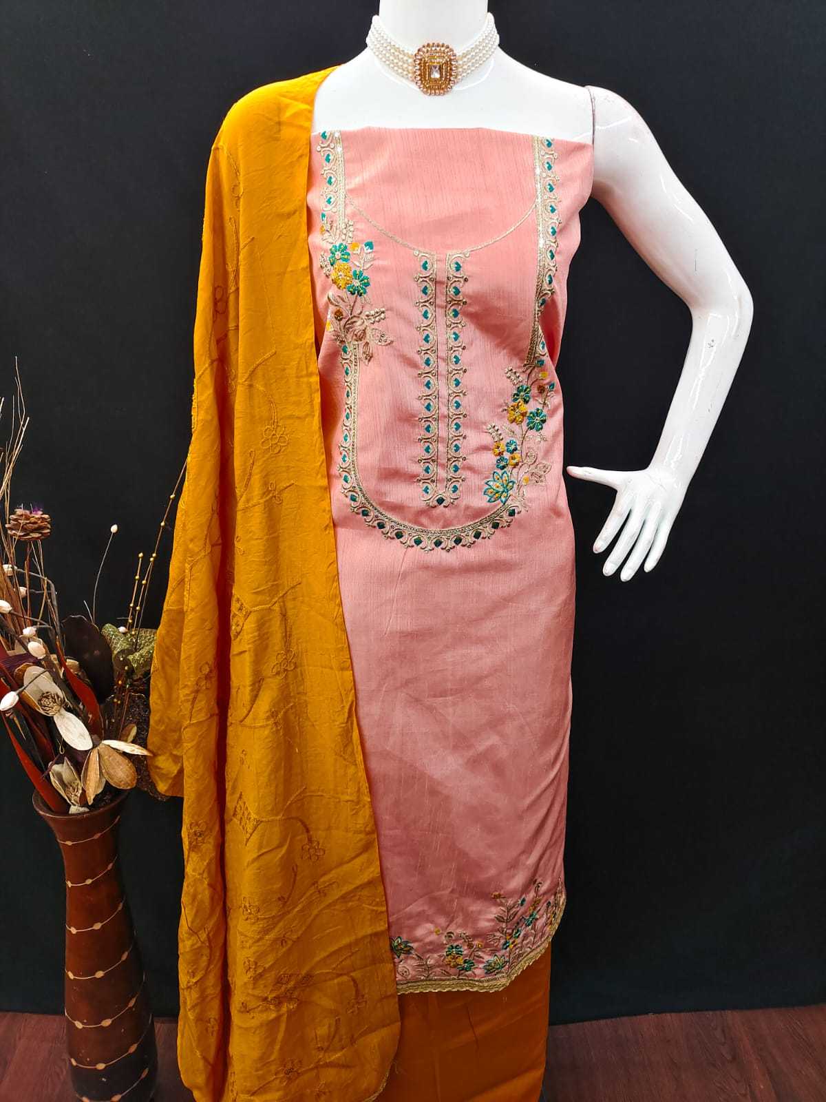 YNF Wholesale Fancy Unstitched Suits KESH648 1528 | Surat Manufacturer