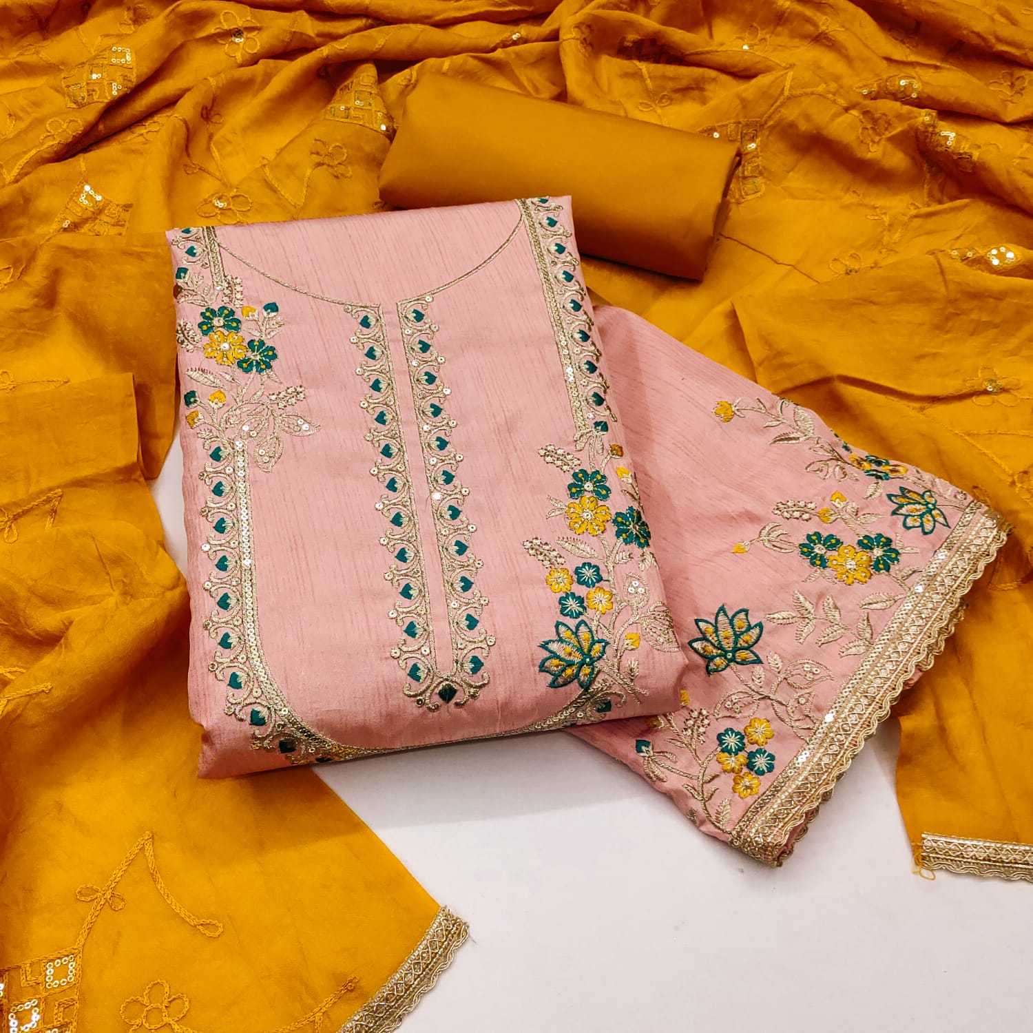 YNF Wholesale Fancy Unstitched Suits KESH648 1528 | Surat Manufacturer