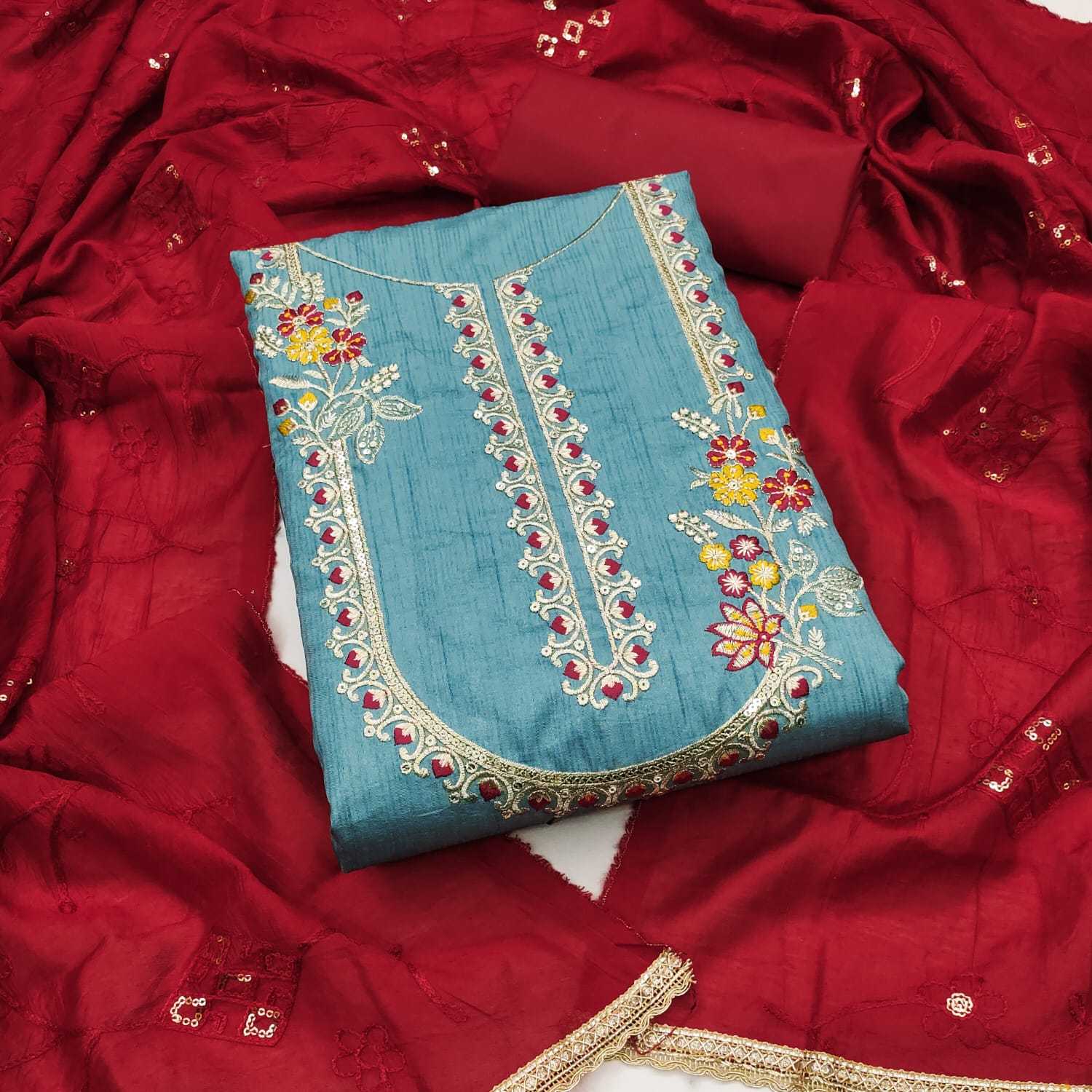 YNF Wholesale Fancy Unstitched Suits KESH648 1528 | Surat Manufacturer