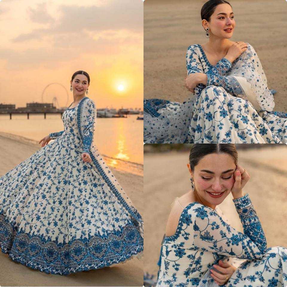 YNF Wholesale Faux Georgette Embroidery Gowns KESH141 227 | Surat Manufacturer