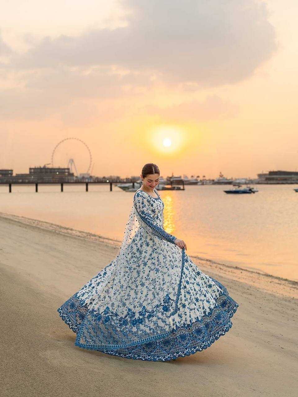 YNF Wholesale Faux Georgette Embroidery Gowns KESH141 227 | Surat Manufacturer