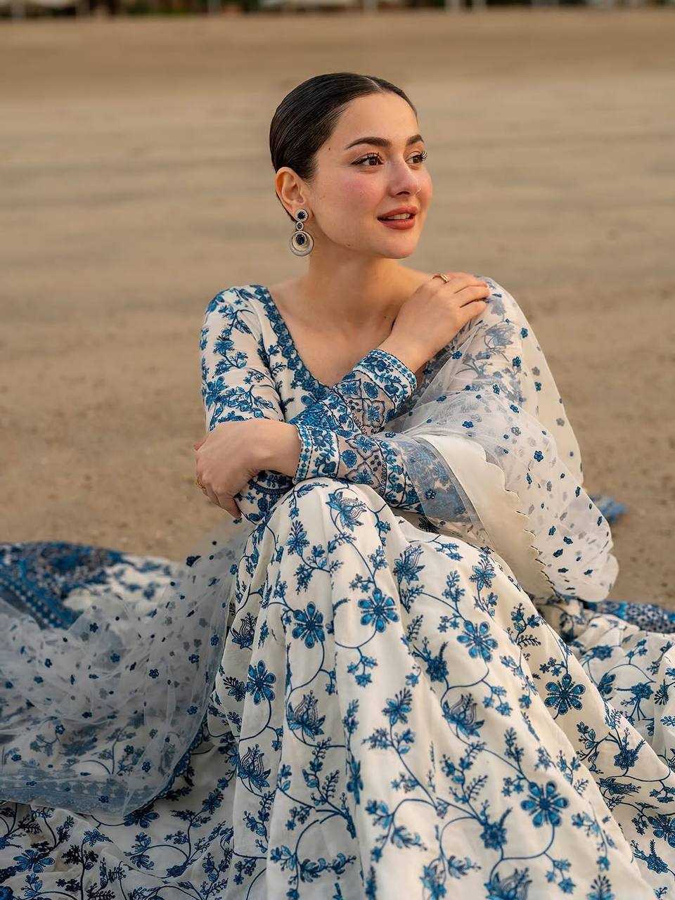 YNF Wholesale Faux Georgette Embroidery Gowns KESH141 227 | Surat Manufacturer