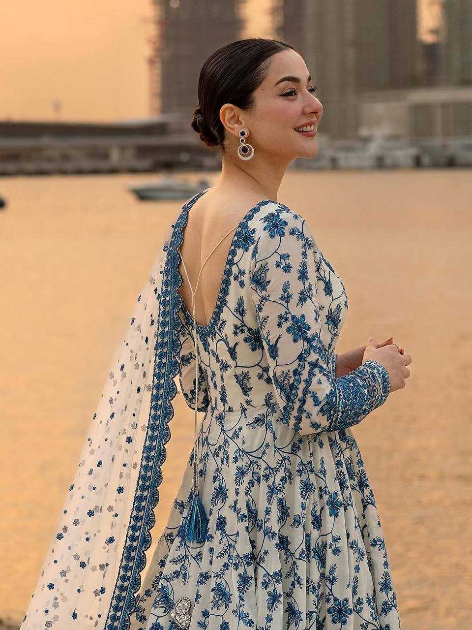 YNF Wholesale Faux Georgette Embroidery Gowns KESH141 227 | Surat Manufacturer