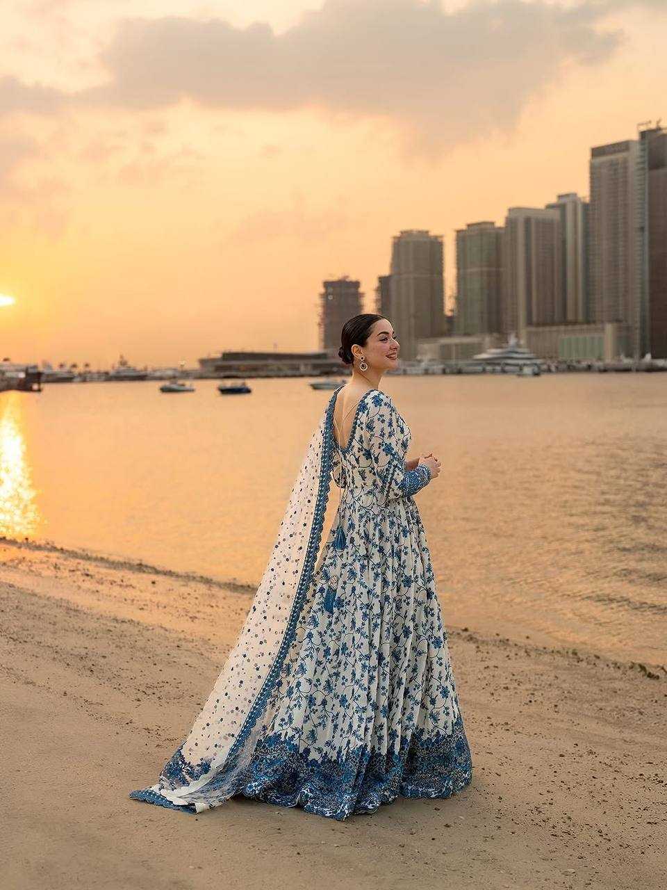 YNF Wholesale Faux Georgette Embroidery Gowns KESH141 227 | Surat Manufacturer