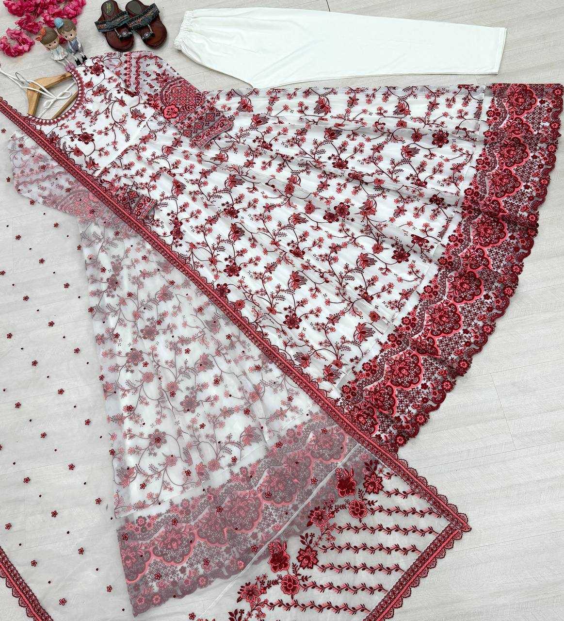 YNF Wholesale Faux Georgette Embroidery Gowns KESH141 227 | Surat Manufacturer