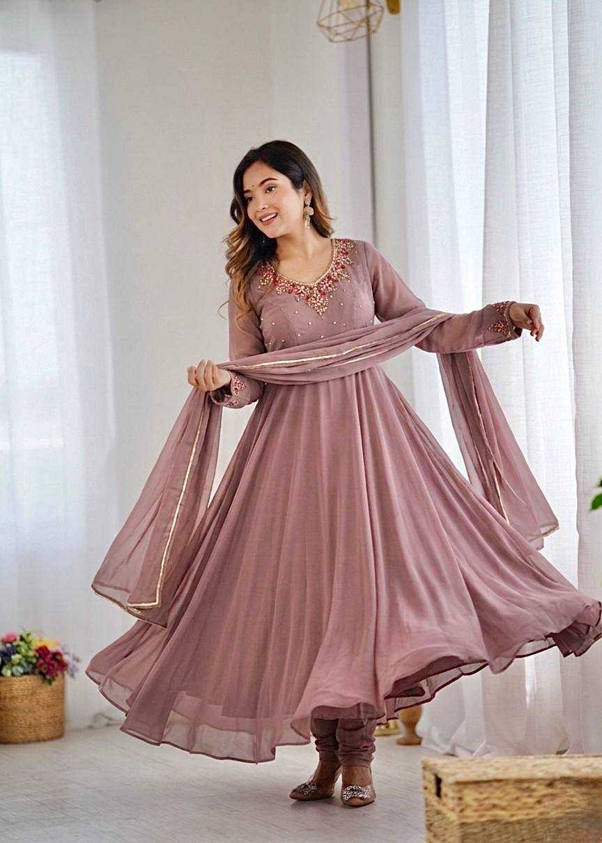 YNF Wholesale Faux Georgette Party Gowns KESH513 578 | Surat Manufacturer