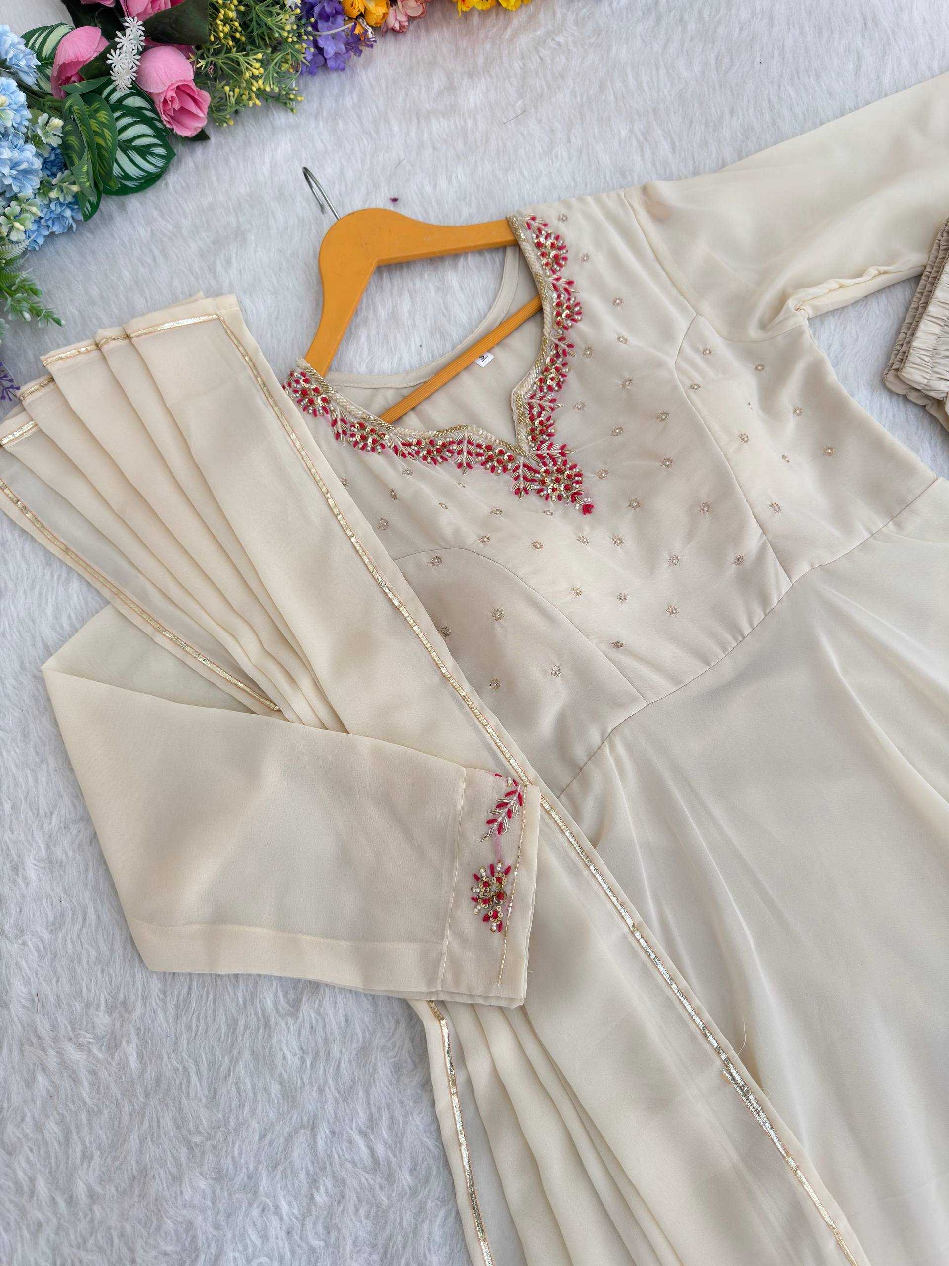 YNF Wholesale Faux Georgette Fancy Gowns KESH513 585 | Surat Manufacturer