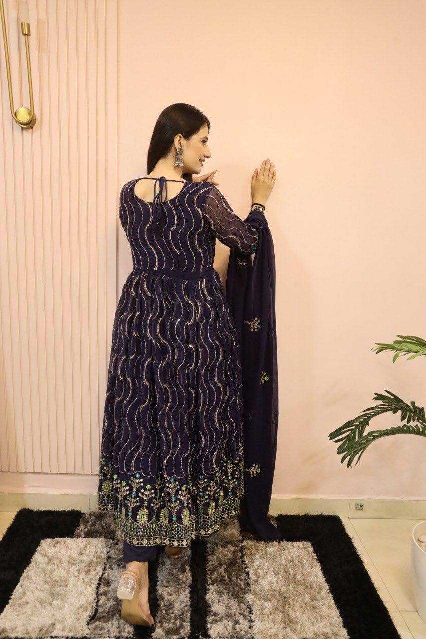 YNF Wholesale Faux Georgette Anarkali Gown KESH526 G57 | Surat Manufacturer