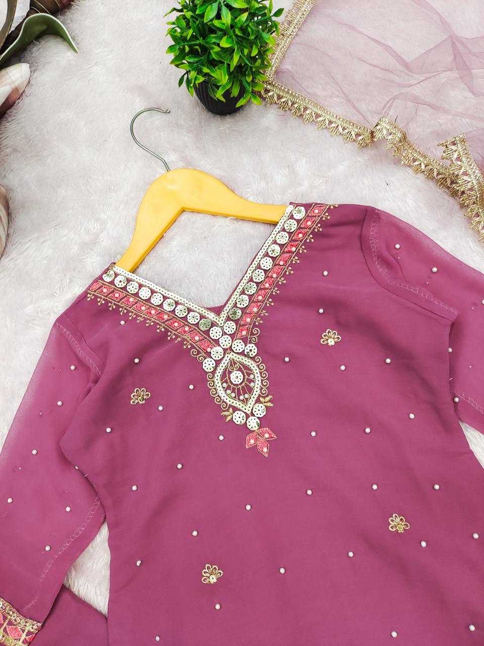 YNF Wholesale Faux Georgette Kids Sharara KESH703 TOP | Surat Manufacturer