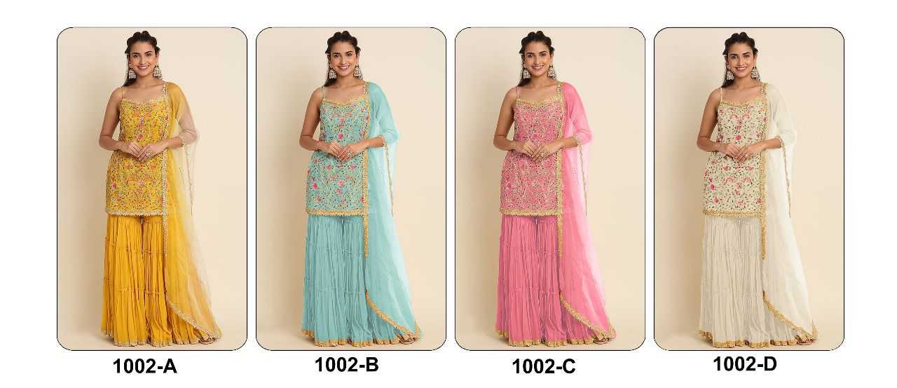 YNF Wholesale Faux Georgette Palazzo Suit KESH745 1002 | Surat Manufacturer