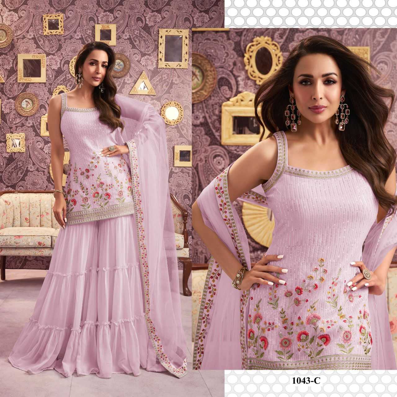 YNF Wholesale Faux Georgette Palazzo Suit KESH745 1043 | Surat Manufacturer