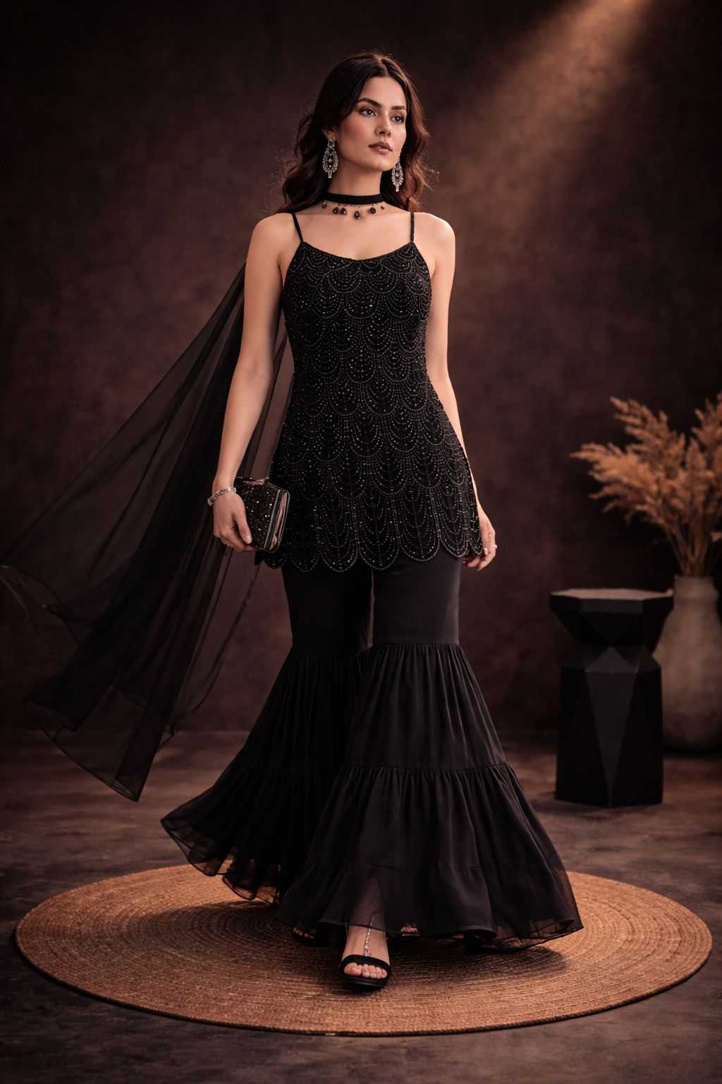 YNF Wholesale Faux Georgette Palazzo Suit KESH745 1313 | Surat Manufacturer