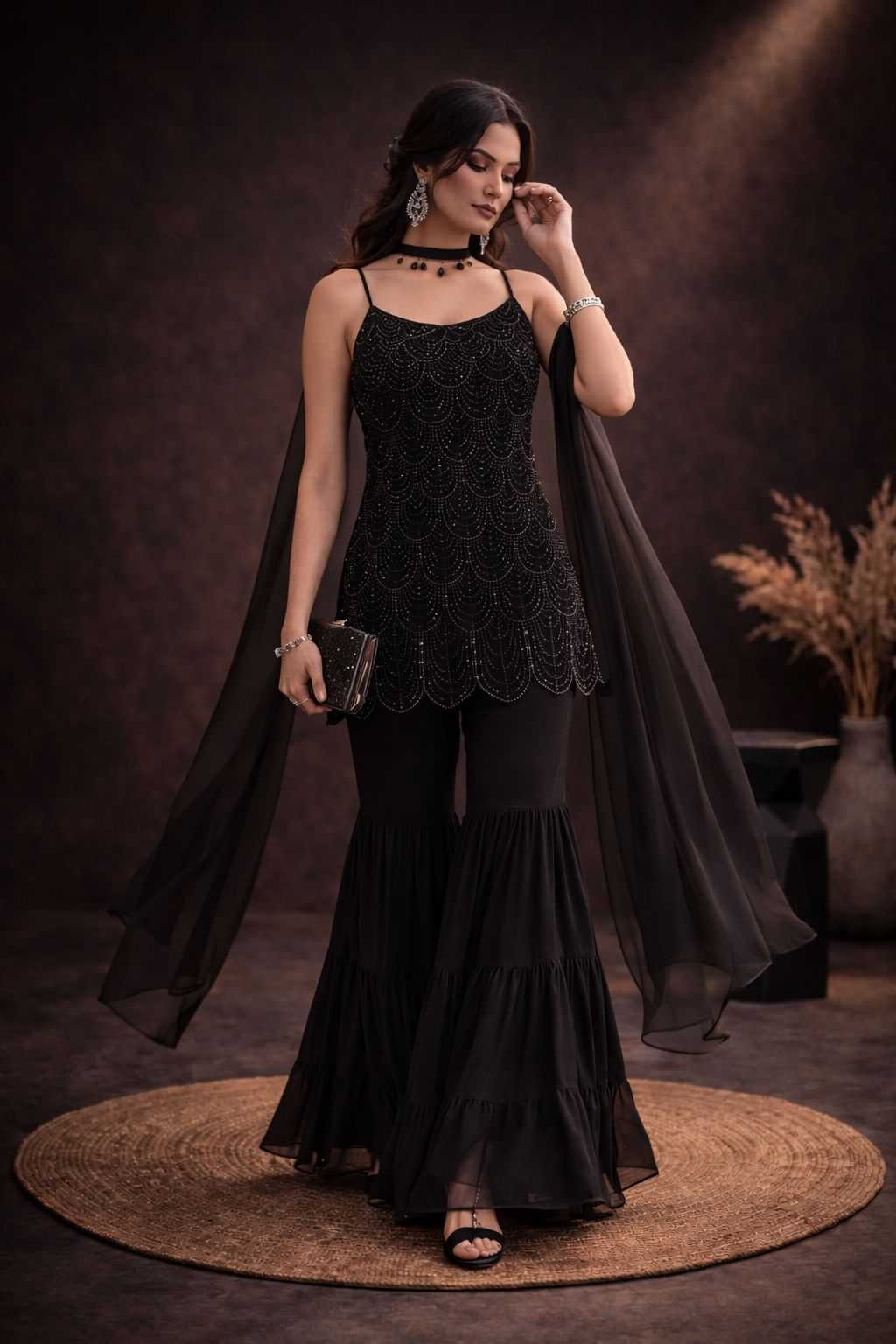 YNF Wholesale Faux Georgette Palazzo Suit KESH745 1313 | Surat Manufacturer