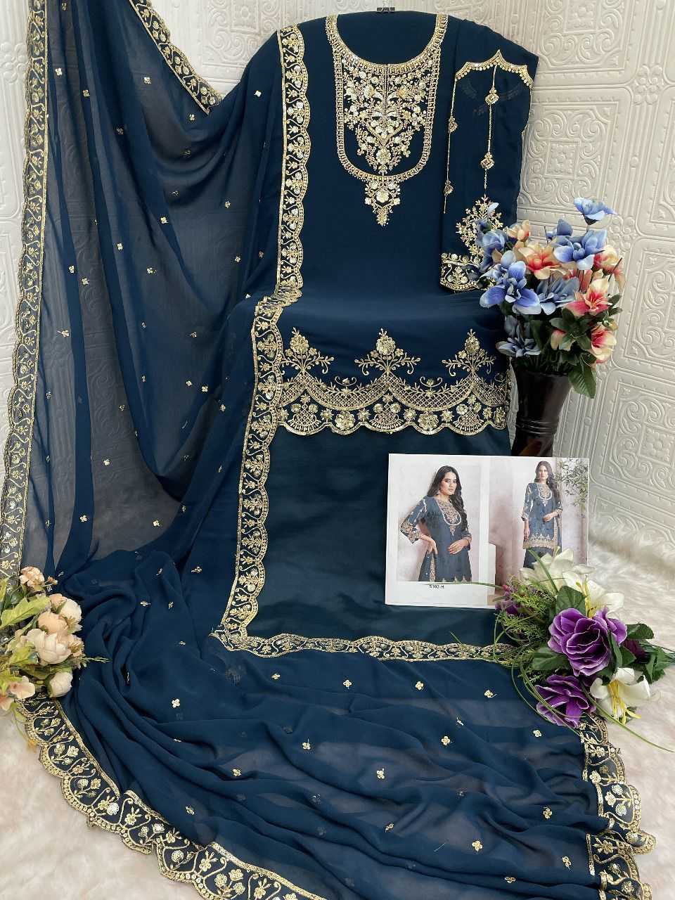 YNF Wholesale Faux Georgette Georgette Suit KESH745 5102 | Surat Manufacturer