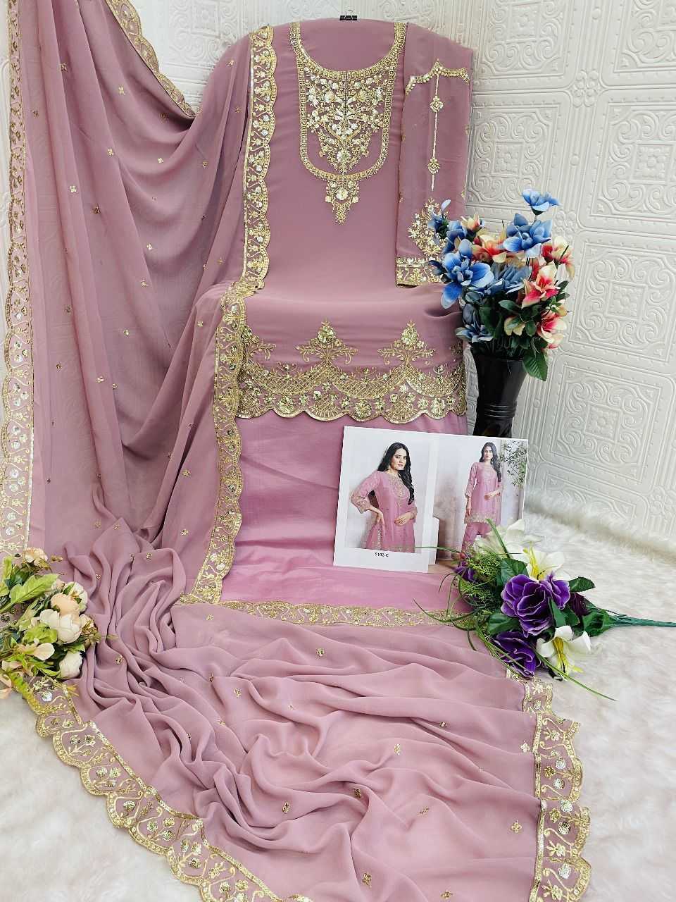 YNF Wholesale Faux Georgette Georgette Suit KESH745 5102 | Surat Manufacturer